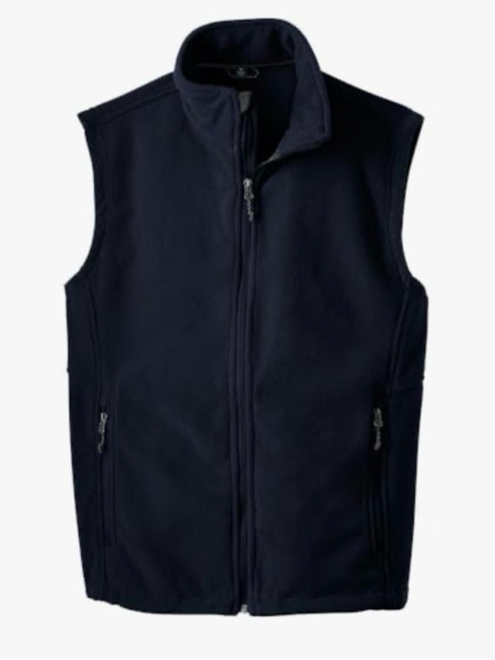 Joe's Jeans Men's Navy Fleece Vest with Zip Pockets